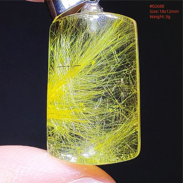 Gold Rutilated Quartz Pendant-ToShay.org