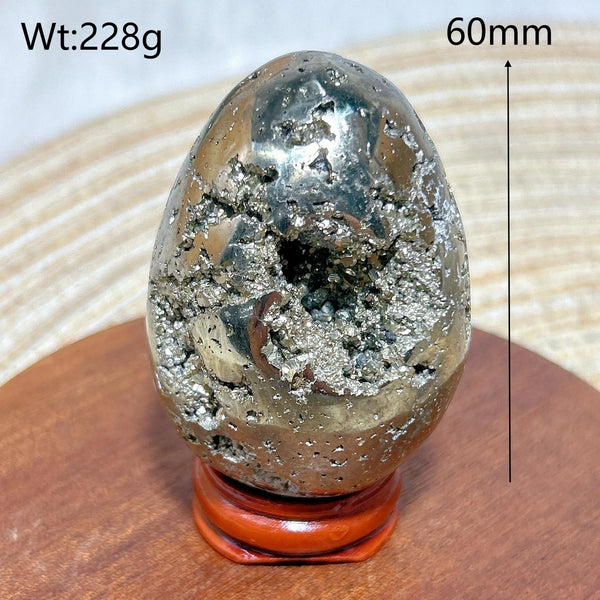 Silver Pyrite Geode Eggs-ToShay.org