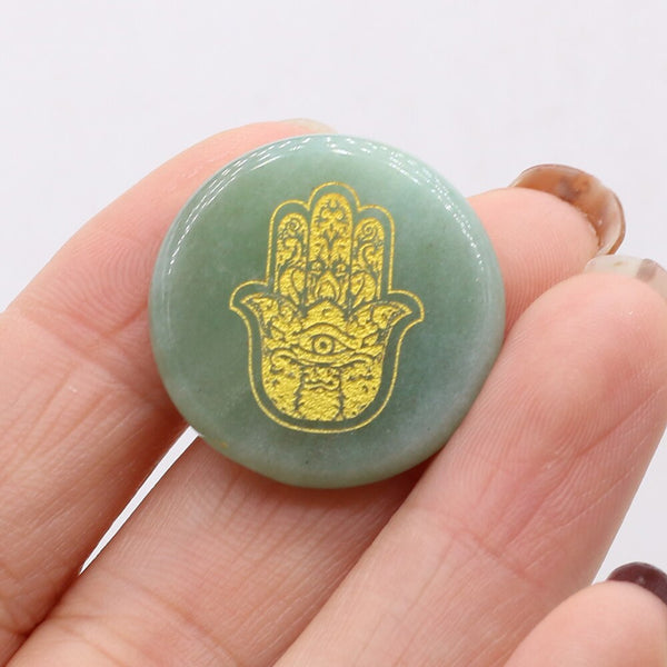 Green Aventurine Palm Stones-ToShay.org