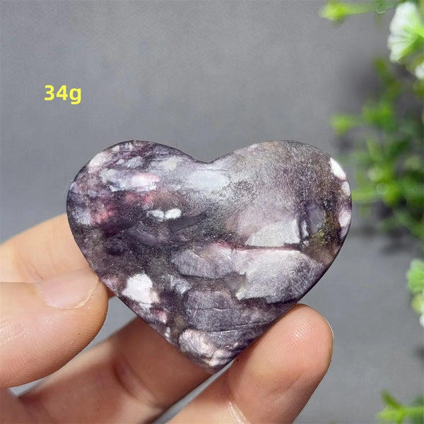 Purple Lithium Mica Heart-ToShay.org