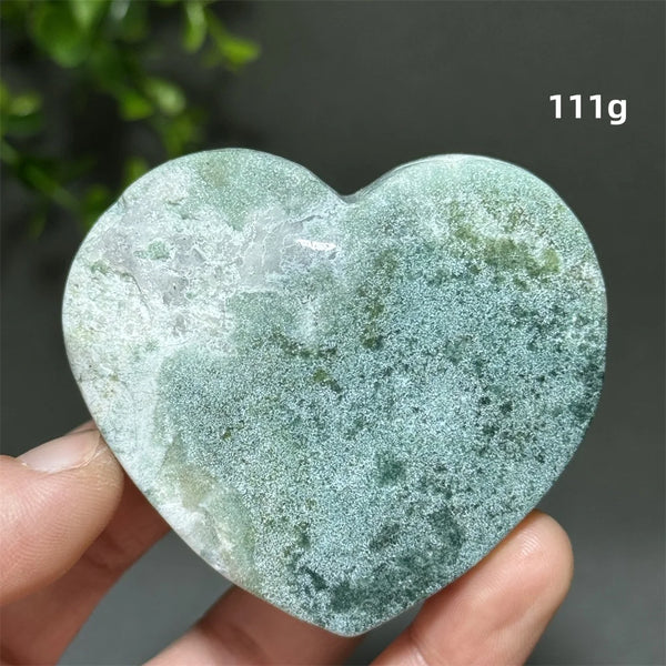 Green Aquatic Agate Heart-ToShay.org