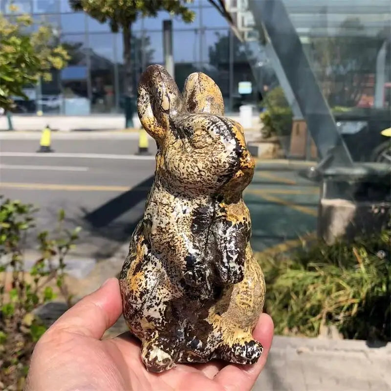 Yellow Pictured Stone Rabbit-ToShay.org