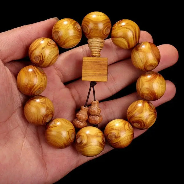 Gold Pomelo Wood Bracelet-ToShay.org