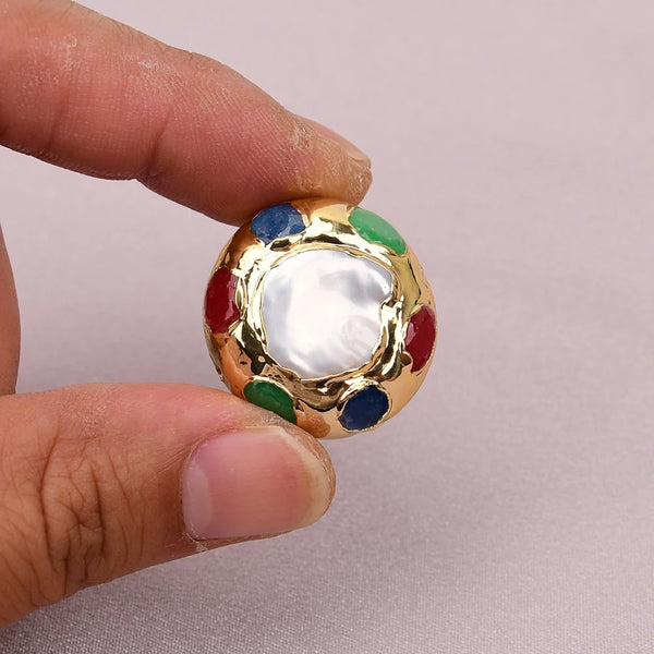 White Pearl Paved Beads-ToShay.org