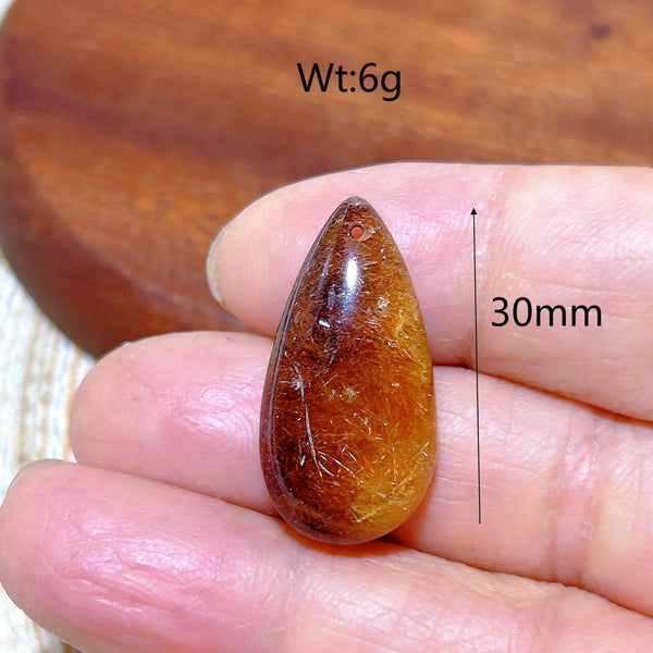 Gold Rutile Quartz Pendant-ToShay.org