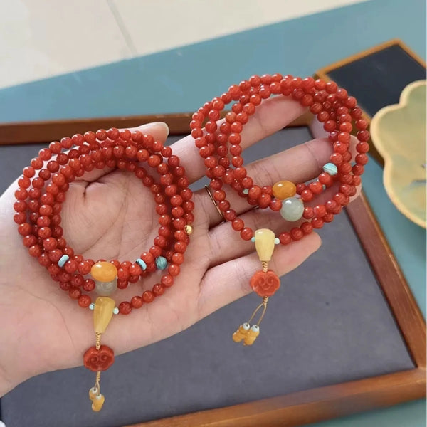 Red Agate Prayer Beads-ToShay.org