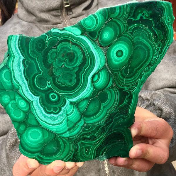Green Malachite Quartz Cluster-ToShay.org