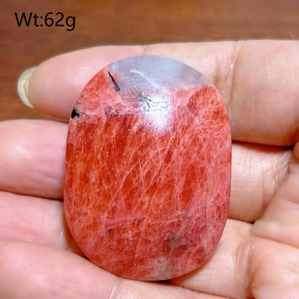 Pink Rhodonite Palm Stone-ToShay.org