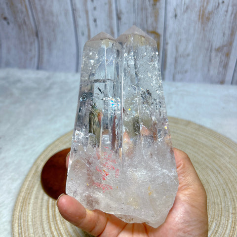 Clear Rainbow Quartz Crystal-ToShay.org