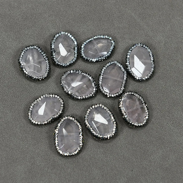 Pink Rose Rhinestone Beads-ToShay.org