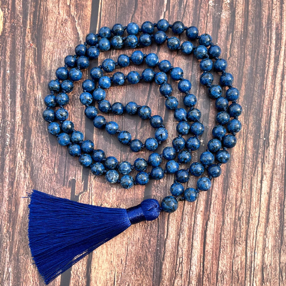 Blue Lapis Lazuli Mala Beads-ToShay.org