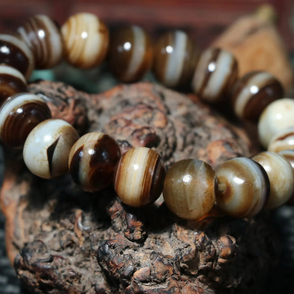 Tibetan Agate Dzi Beads-ToShay.org