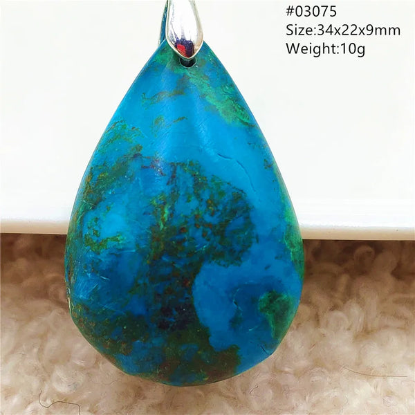 Blue Green Malachite Pendant-ToShay.org