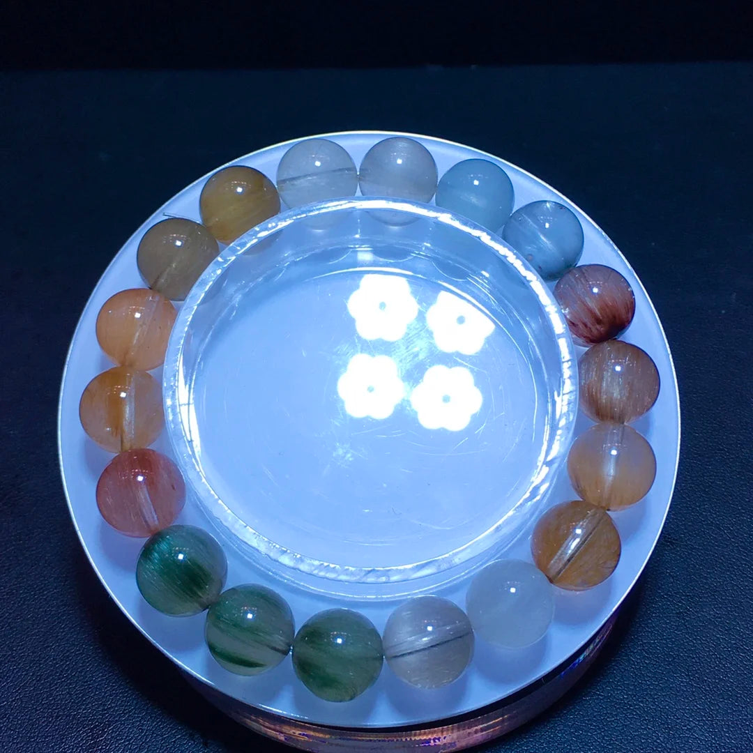 Rainbow Rutilated Quartz Bracelet-ToShay.org