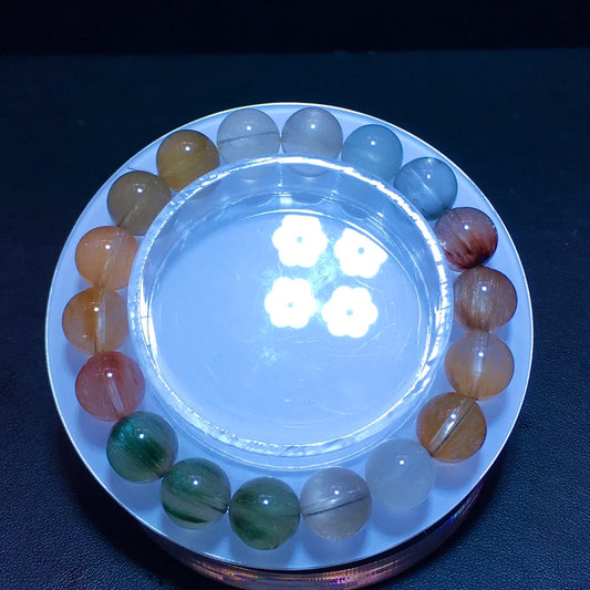 Rainbow Rutilated Quartz Bracelet-ToShay.org