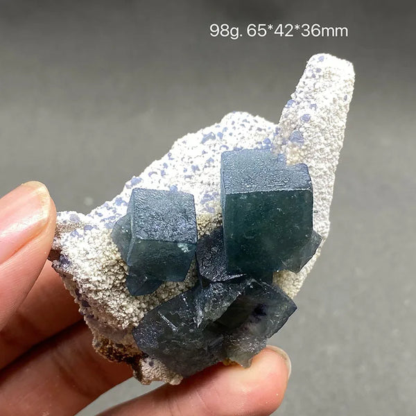 Blue Fluorite Crystal-ToShay.org