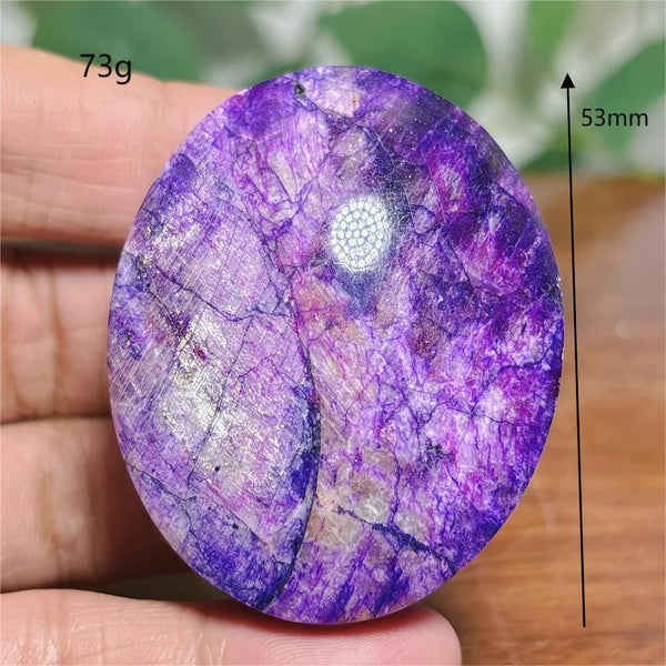Violet Moonstone Palm Stone-ToShay.org
