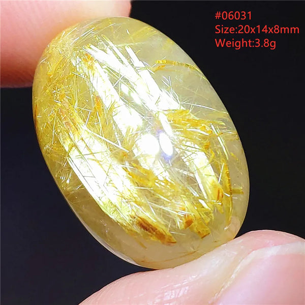 Gold Rutilated Quartz Pendant-ToShay.org