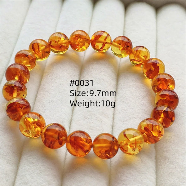 Yellow Amber Bead Bracelet-ToShay.org