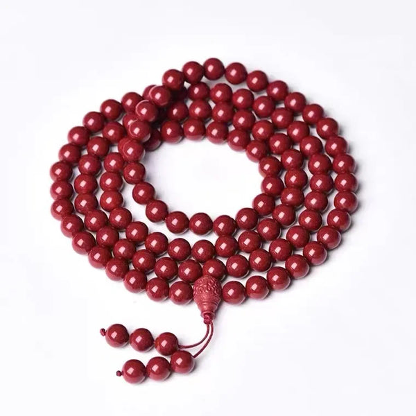 Red Cinnabar Buddha Beads-ToShay.org