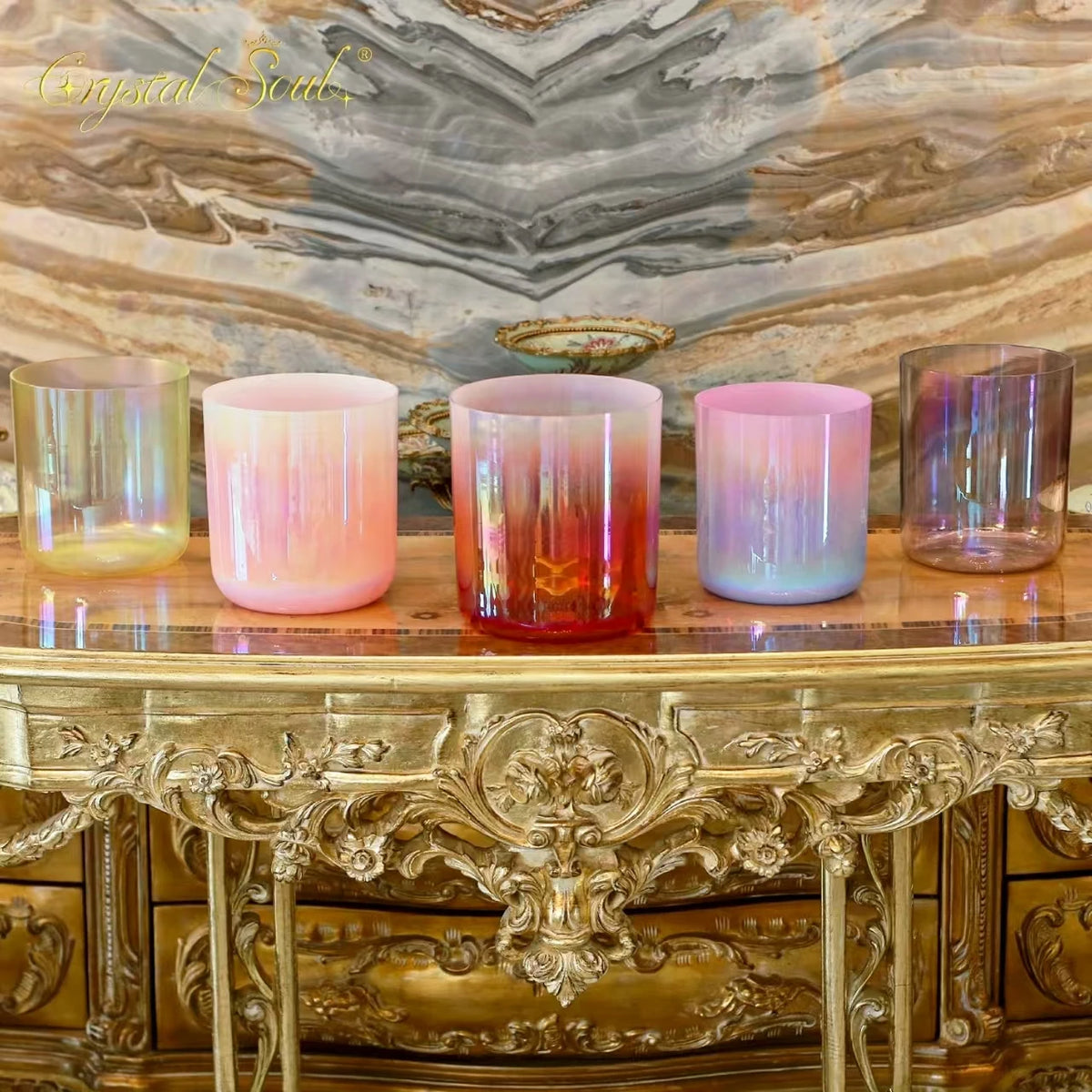 Mixed Crystal Alchemy Singing Bowls-ToShay.org
