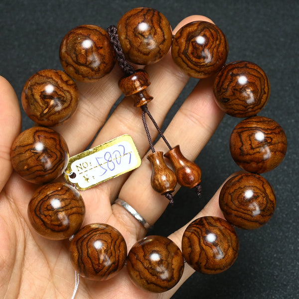 Wood Tiger Bead Bracelet-ToShay.org