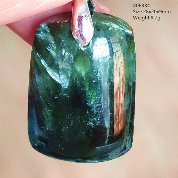 Green Seraphinite Pendant-ToShay.org
