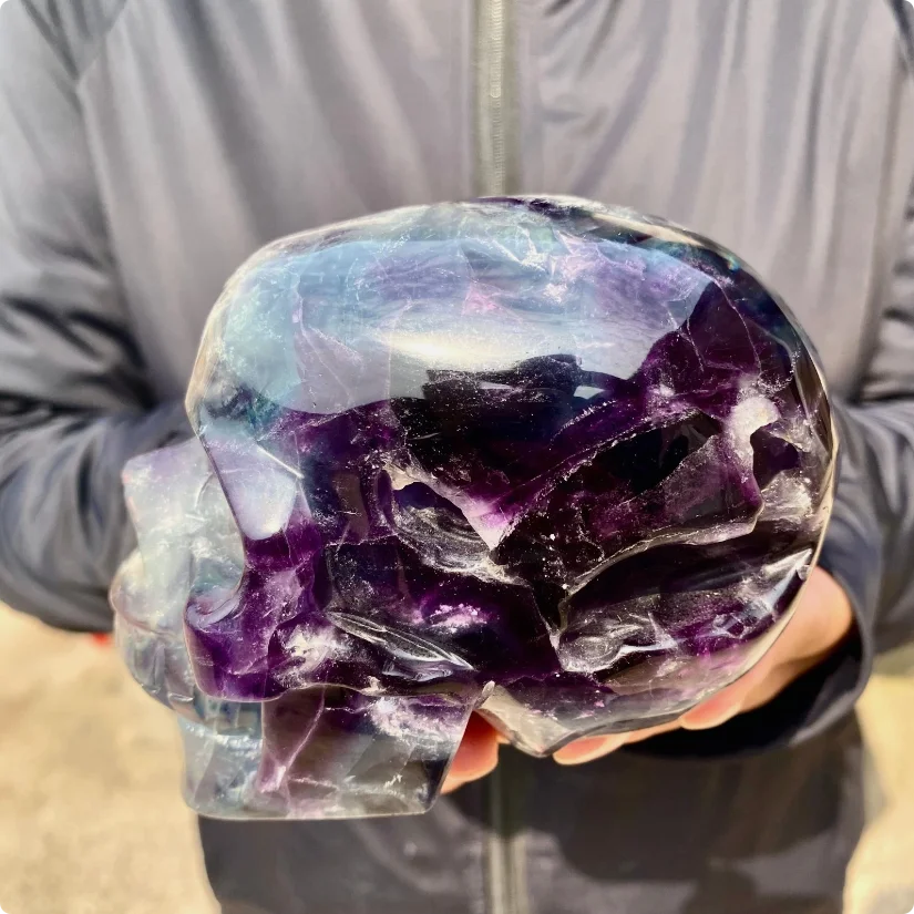 Purple Fluorite Skull-ToShay.org