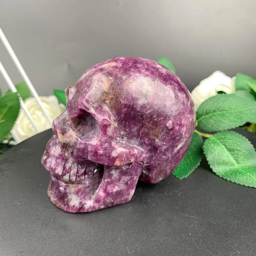 Pink Tourmaline Skull-ToShay.org
