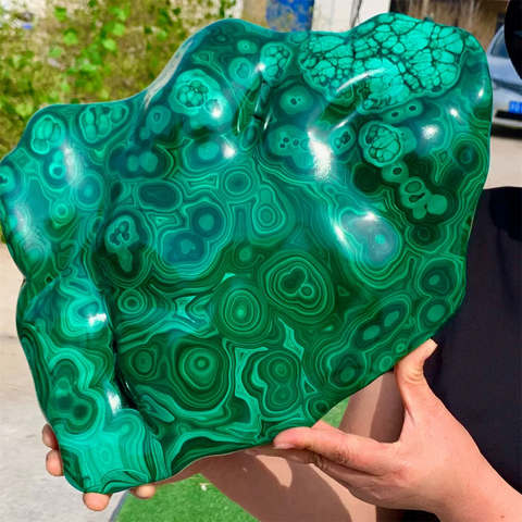 Green Malachite Quartz Crystal-ToShay.org