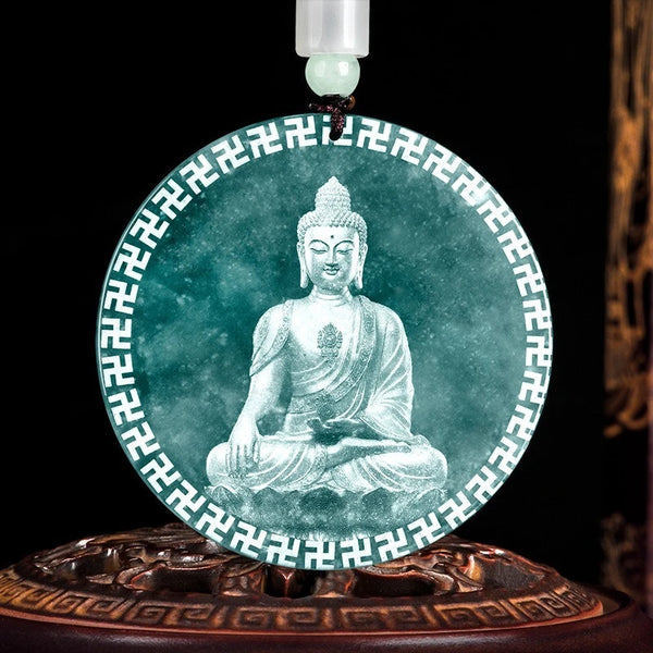 Blue Jadeite Pendant-ToShay.org