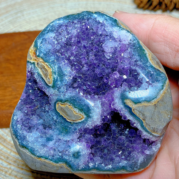 Purple Amethyst Cluster Geode-ToShay.org