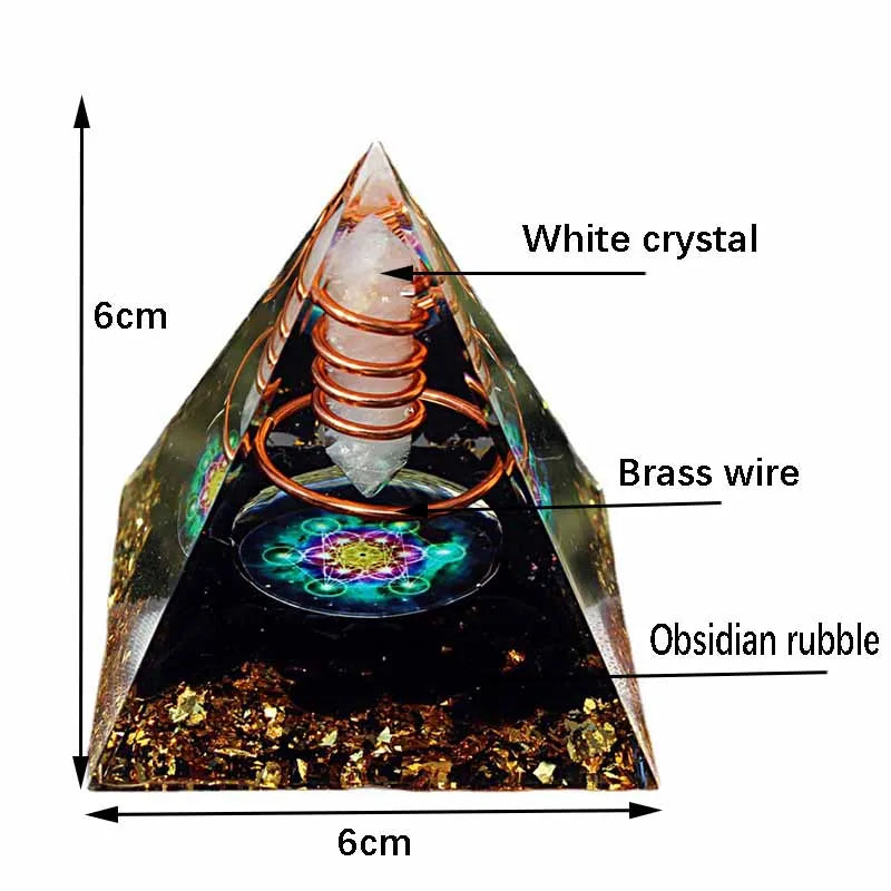 Energy Orgonite Crystal Pyramid-ToShay.org