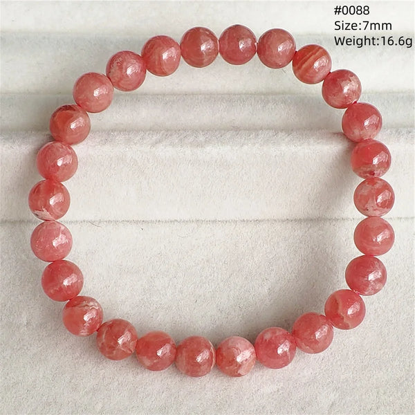 Red Rhodochrosite Bracelet-ToShay.org