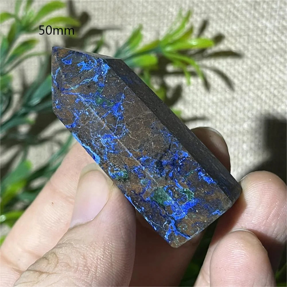 Blue Chrysocolla Point Wand-ToShay.org