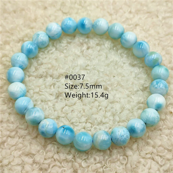 Blue Larimar Bead Bracelet-ToShay.org