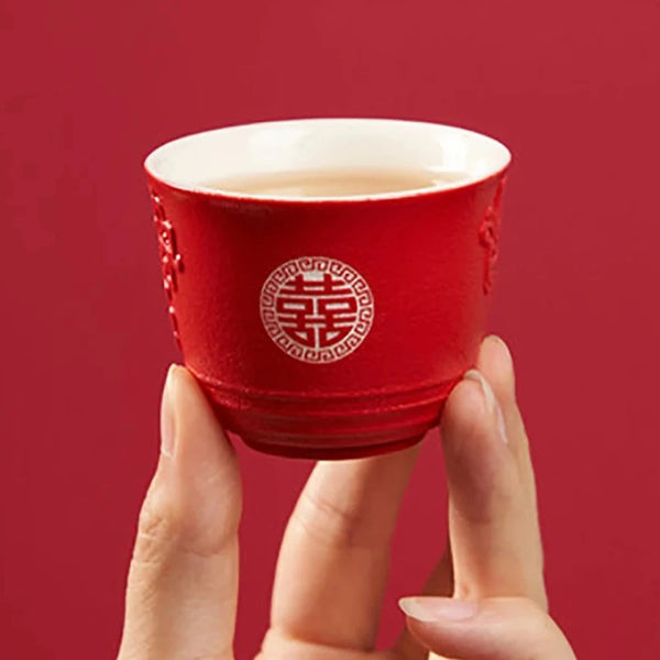 Red Ceramic Tea Sets-ToShay.org