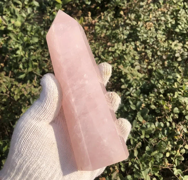 Pink Rose Quartz Point-ToShay.org