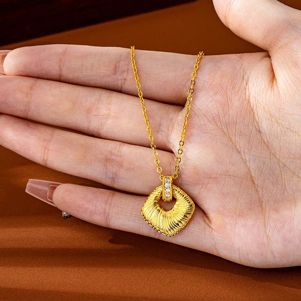 Gold Brushed Pendant-ToShay.org