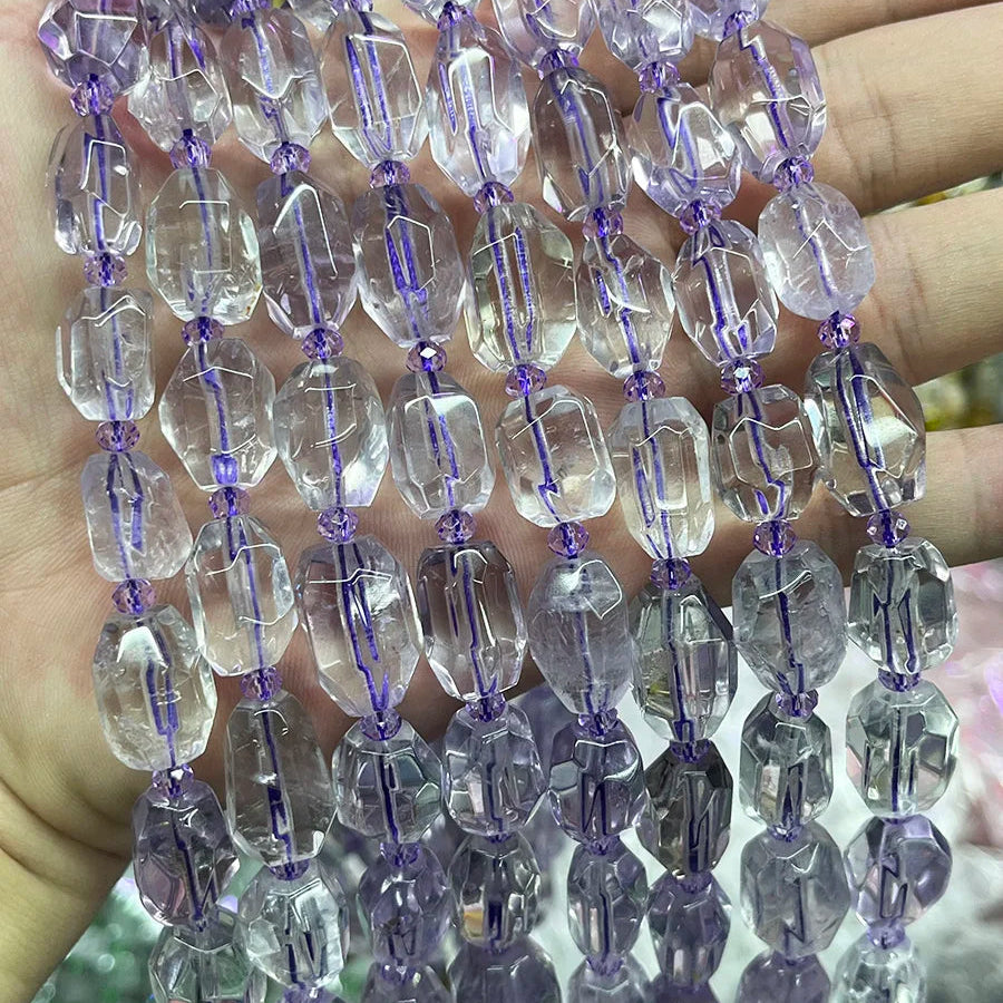 Purple Amethyst Crystal Beads-ToShay.org