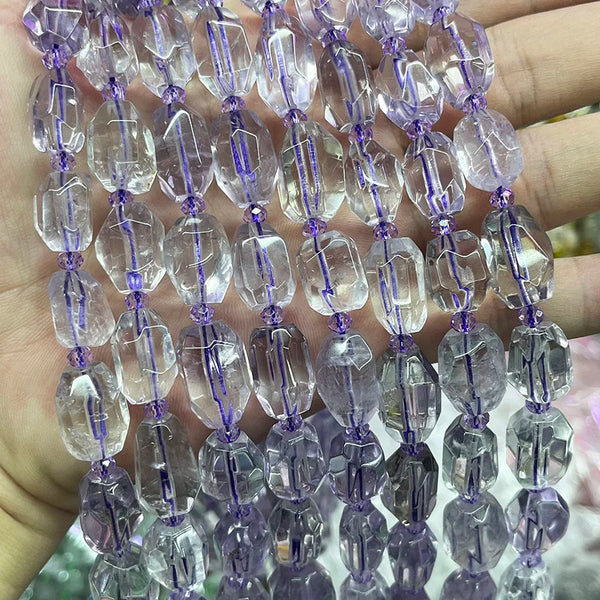 Purple Amethyst Crystal Beads-ToShay.org