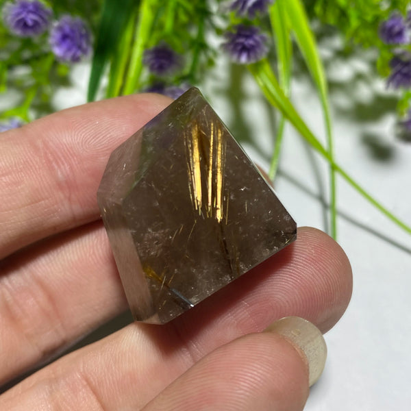 Gold Rutilated Quartz Rock-ToShay.org