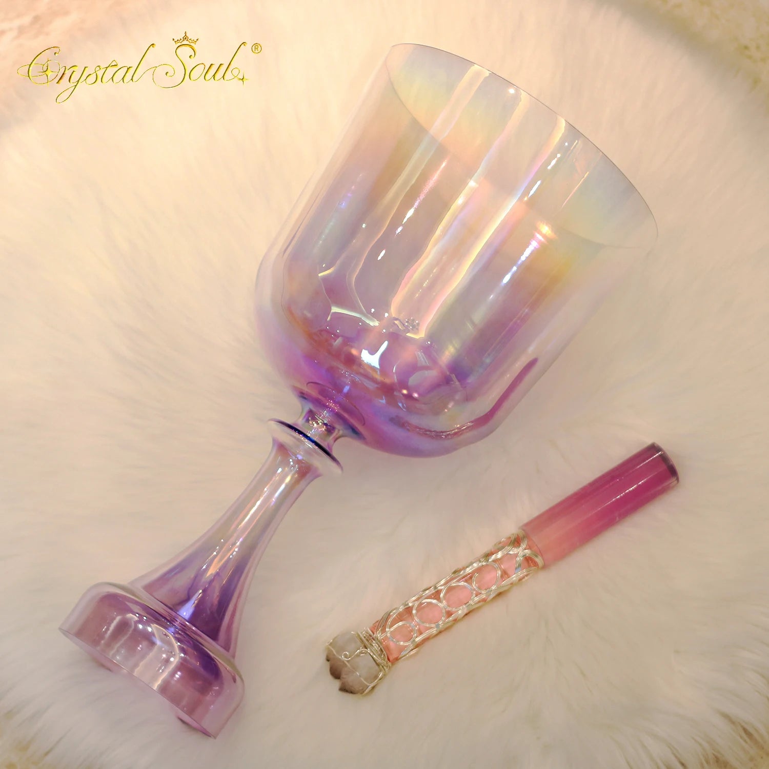 Purple Aurora Crystal Singing Bowl-ToShay.org