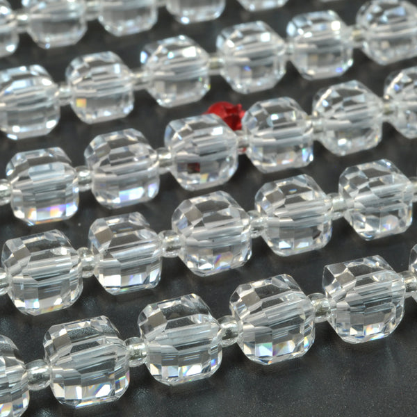 Clear Rock Crystal Cube Beads-ToShay.org