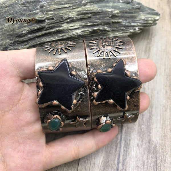 Mixed Crystal Cuff Bracelets-ToShay.org