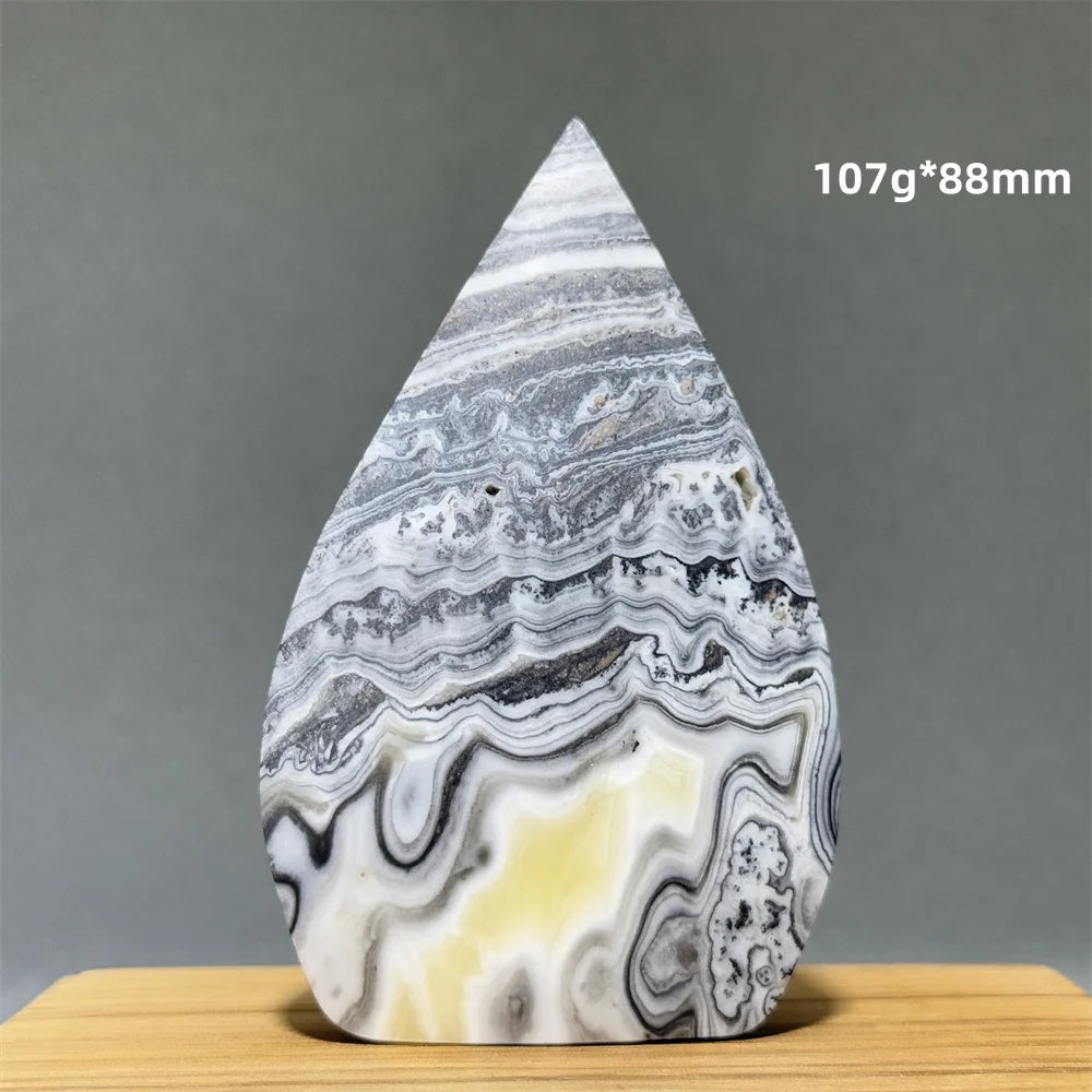 Grey Striped Agate Torch-ToShay.org