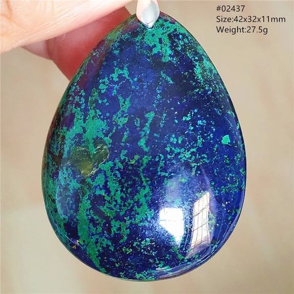 Blue Azulite Pendant-ToShay.org