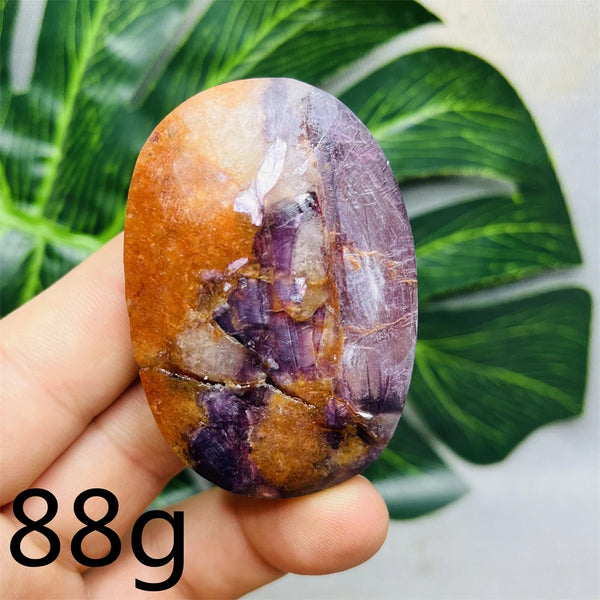 Purple Mica Crystal Palm Stone-ToShay.org