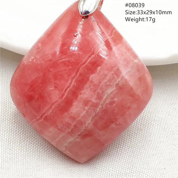 Red Rhodochrosite Pendant-ToShay.org