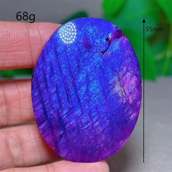 Violet Moonstone Palm Stone-ToShay.org